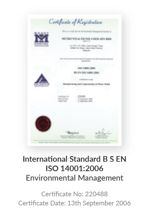 Metro Polymer Environmental ISO